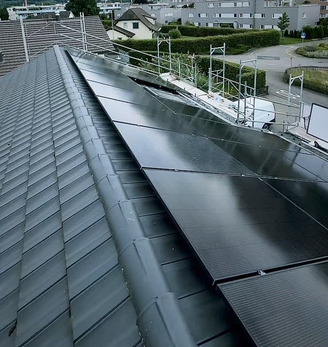 Solaranlagen: Montierte Solarmodule